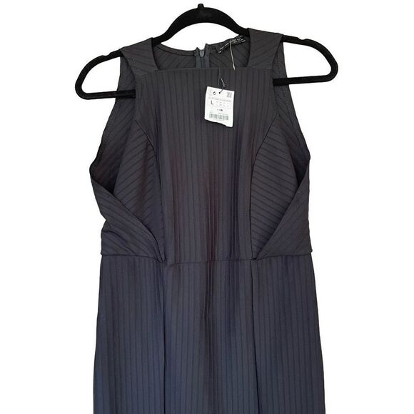 Zara Striped Jacquard Dress L - Picture 8 of 8
